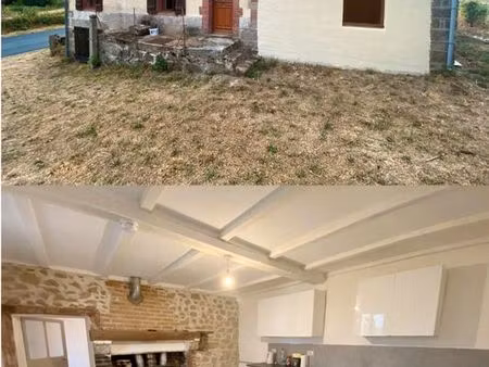 charmante  petite maison de campagne en pierre  avec jardin. habitable de suite. paisible 