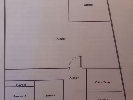 local 280m2 avec 2 bureaux   cuisine et douche