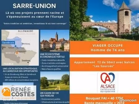 appartement en viager 2 pièces 50 m²