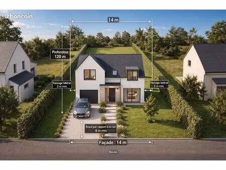 terrain 1558 m² moisson