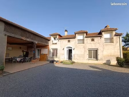 charmante maison bigourdane avec dépendances  grand garage et parc arboré