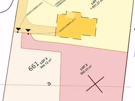 terrain 890 m² oletta