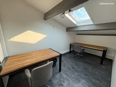 bureau à louer clim + fibre pro + accès salle de réunion