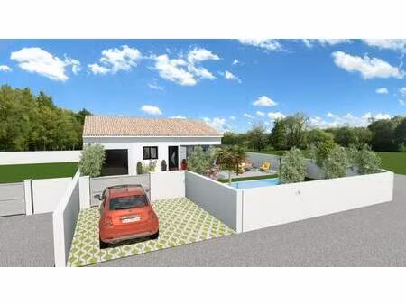 terrain avec maison neuve à vendre