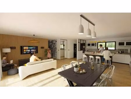 terrain avec maison neuve à vendre