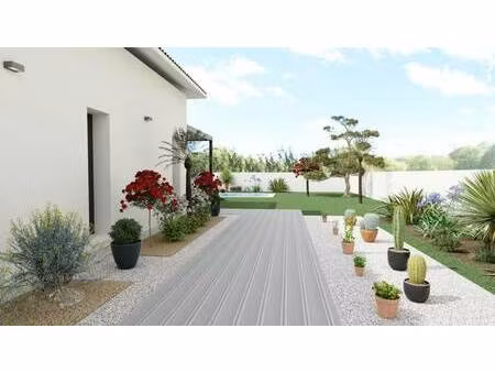 terrain avec maison neuve à vendre