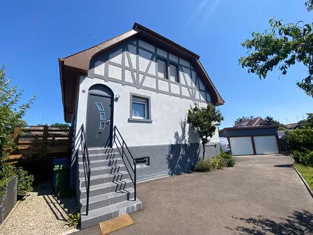 maison rénovée de 3 pièces (70 m²) à vendre à staffelfelden - terrasse et jardin -2 chambr