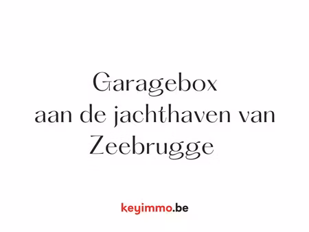 garage à vendre à zeebrugge € 45.000 (ld90u) - key immo | zimmo