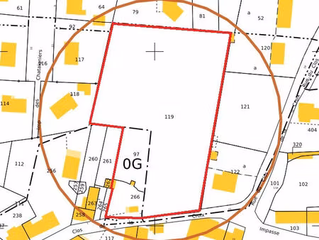 vente terrain 6698 m² saint-denis-lanneray (28200)