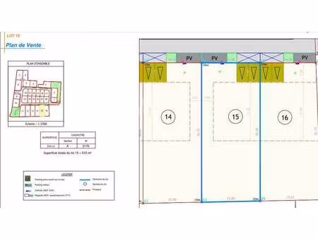 terrain constructible viabilisé à vendre