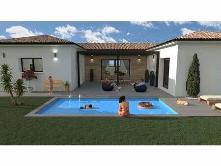 terrain avec maison neuve à vendre