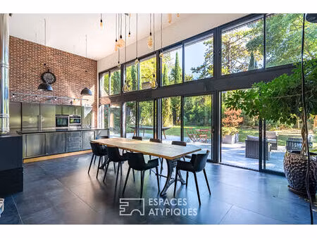 propriété ossature bois au style industriel à saint cucufa rueil-malmaison