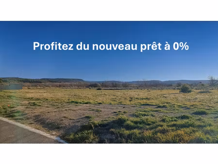 ferrals-les-corbières  beau terrain viabilisé 352 m2