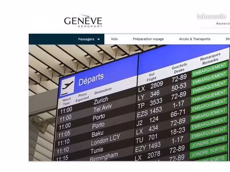 parking et transfere aeroport geneve