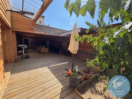 tarare centre - appartement/loft 163m2 + terrasse 70m2 + par