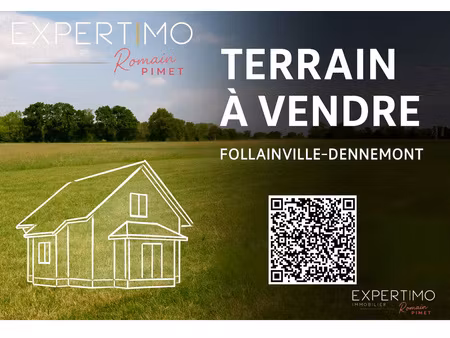 terrain à vendre – follainville-dennemont (78)