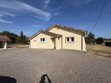 maison t4 neuve de plain pied avec garage sur 1827m2 de terrain  proche nogaro
