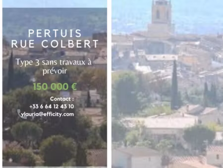 vente appartement 3 pièces 70 m² à pertuis (84120)  150 000 €