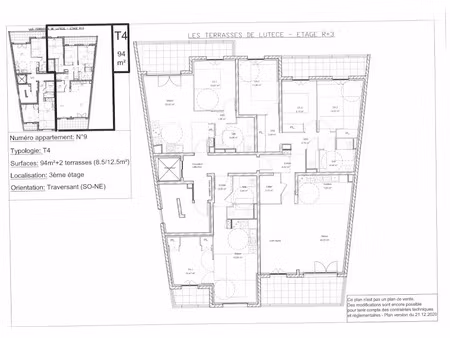 vente appartement 4 pièces 94 m² à evreux (27000)  286 000 €