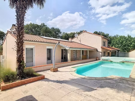 maison pins justaret 4 pièce(s) 142 m2 avec t2 attenant garage et piscine