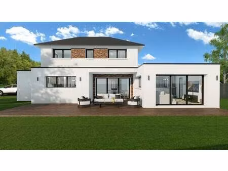 terrain avec maison neuve à vendre