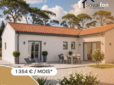 terrain avec maison neuve à vendre