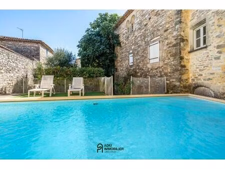 maison de village à vendre à environ 20min d'uzès – village de caractère avec piscine et c