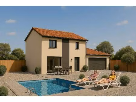 terrain avec maison neuve à vendre