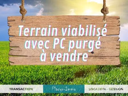 terrain constructible viabilisé à vendre