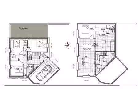terrain avec maison neuve à vendre