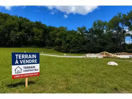 terrain constructible neuf à vendre