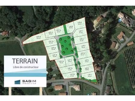 terrain constructible viabilisé à vendre