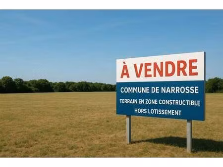 terrain constructible à vendre