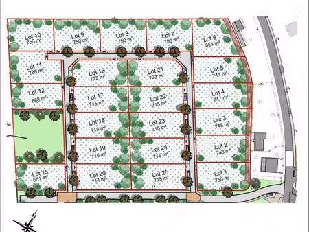 terrain constructible à vendre