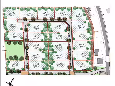terrain constructible viabilisé à vendre