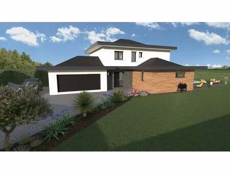 terrain avec maison neuve à vendre