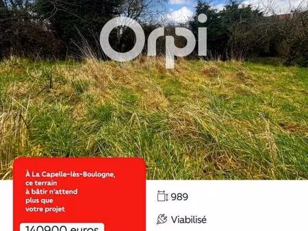 terrain constructible à vendre