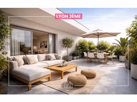 vente appartement neuf 4 pièces 99m2 lyon 3eme - 852000 € - surface privée
