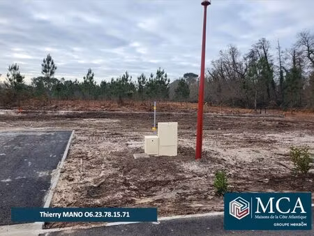 vente terrain 495 m² parentis-en-born (40160)