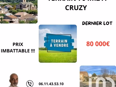 vente terrain à bâtir 704 m²