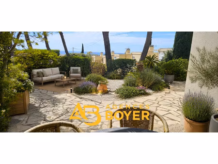 bandol- t3 rez de jardin vue mer