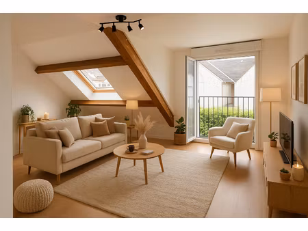 appartement f2 mezieres sur seine 2 places de parking au calme