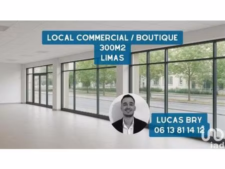 location commerce 300 m² à limas (69400)