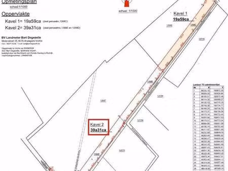terrain à vendre à tiegem (ldgjt) - debakker & vanquickenborne | zimmo