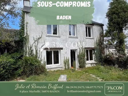 vente maison 4 pièces 100 m² à baden (56870)  298 700 €