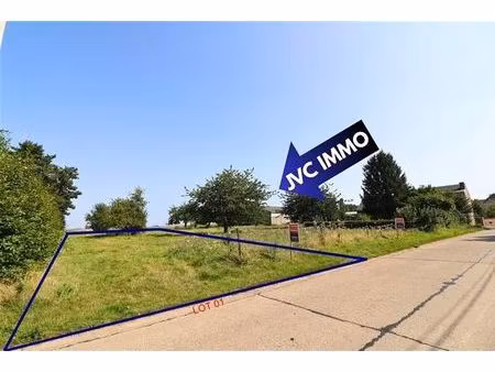 terrain à bâtir avec permis d'urbanisme pour une maison 3f