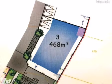 terrain 468 m² crach