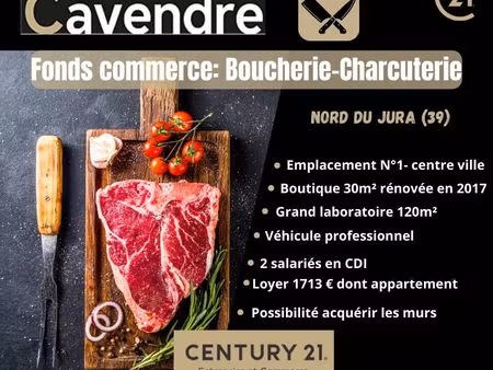 boucherie  charcuterie  fonds de commerce  traiteur 250 m² arbois
