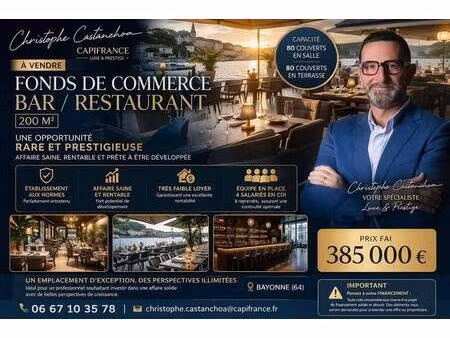 restaurant à vendre