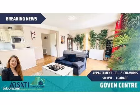 appartement 3 pièces 58 m²